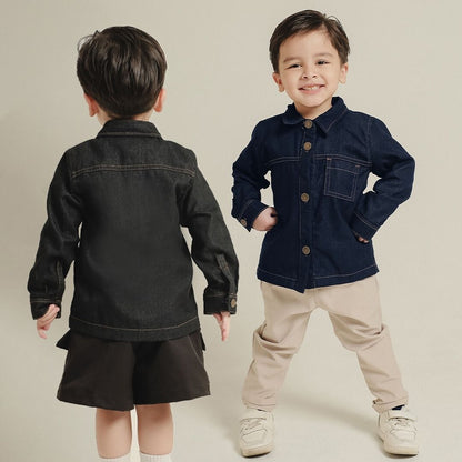 ZIEL KIDS - Elden Top Kemeja Anak Laki-Laki Jeans Premium