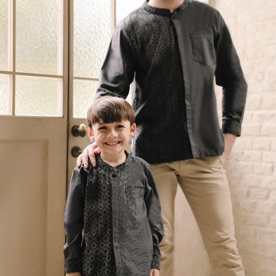 ZIEL KIDS - Haqi Koko Raya Atasan Katun Premium Couple Dad & Boy