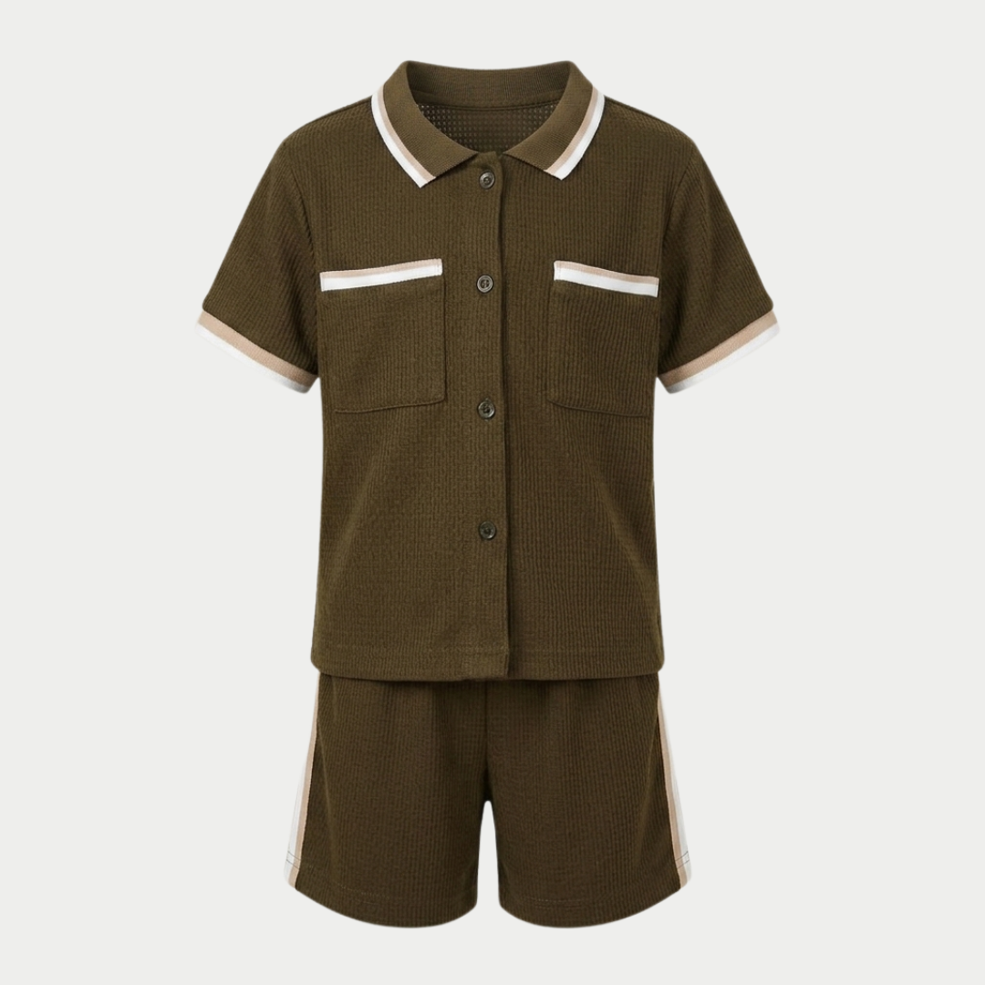 ZIEL KIDS - Jeno Set Baju Anak Laki-Laki Setelan Atas Bawah Knit Premium