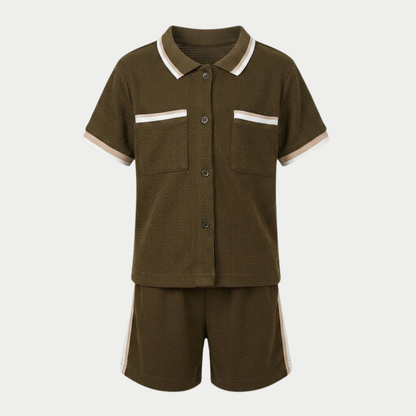 ZIEL KIDS - Jeno Set Baju Anak Laki-Laki Setelan Atas Bawah Knit Premium