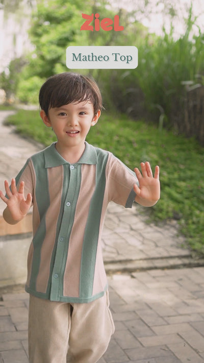 ZIEL KIDS - Matheo Top Atasan Baju Anak Laki-Laki Premium