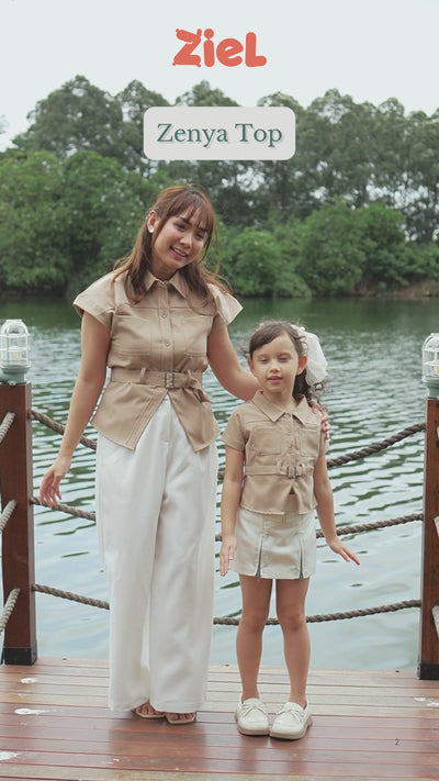 ZIEL KIDS - Zenya Top Baju Anak Perempuan Atasan Premium Girls & Mom