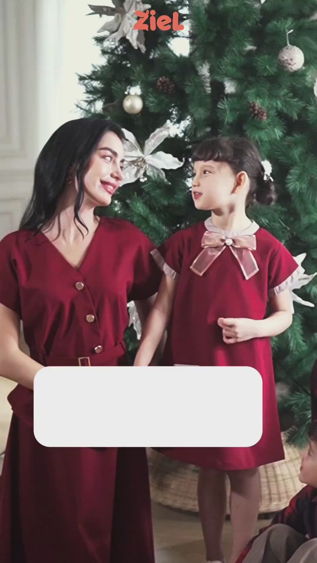 ZIEL KIDS - Carla Set & Dress Terusan Semiwool Premium Couple Mom & Girl