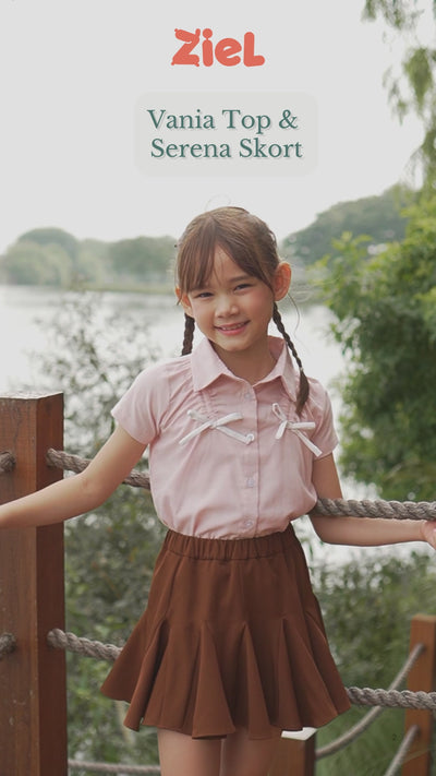 ZIEL KIDS - Vania Top Baju Anak Perempuan Atasan Cotton Premium