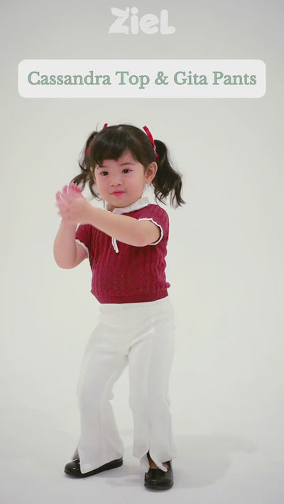 ZIEL KIDS - Cassandra Top Baju Anak Perempuan Atasan Katun Knit Premium