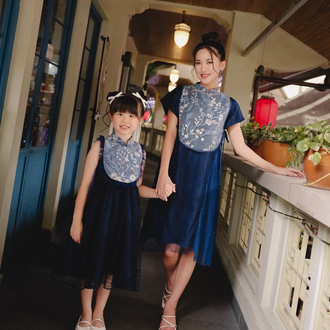 ZIEL KIS - Saeri Dress | Cheongsam | Couple Mom & Girl