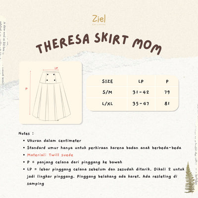 ZIEL KIDS - Theresa skirt / Rok couple ibu anak