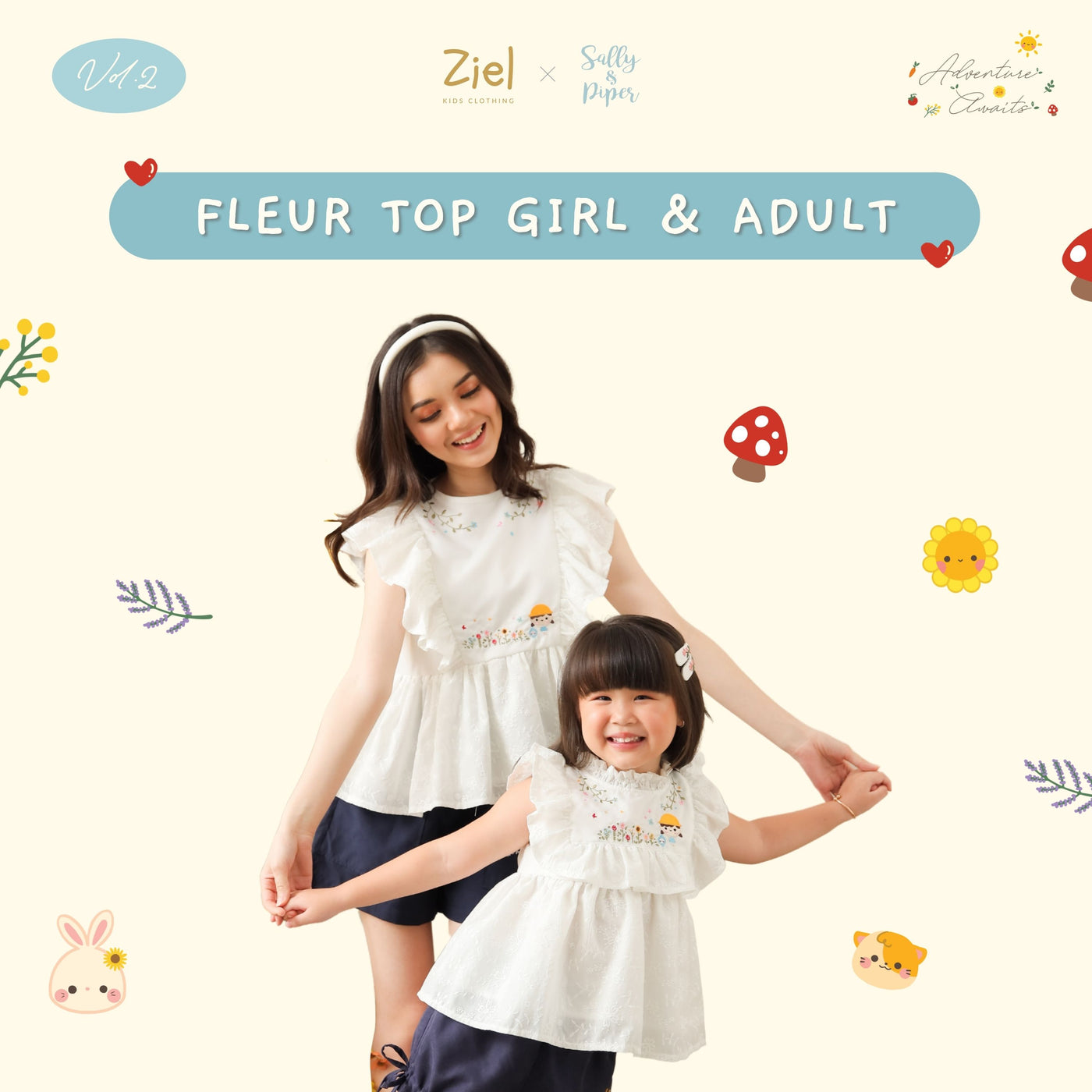 Ziel Kids X Sally&Piper - Fleur Top